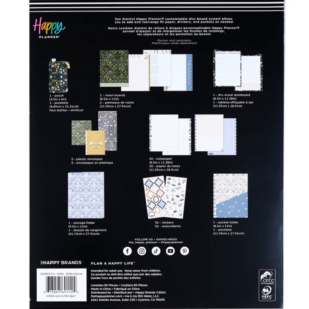 NWT-The Happy Planner BIG PLANNER COMPANION -Forest Flowers - Picture 6 of 6